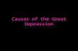 Causes of the Great Depression. Politics in the 1920s Following, Harding and Coolidge, Herbert Hoover won the presidential election of 1928 as the Republican.