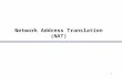 1 Network Address Translation (NAT). 2 Private Network شبکه خصوصی شبکه ای است که بطور مستقیم به اینترنت متصل نیست در یک شبکه
