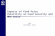 Impacts of Food Price Volatility on Food Security and MDG Goals UAE December 2011.