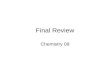 Final Review Chemistry 09. Lab Safety and Equipment.