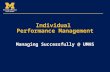 Individual Performance Management Managing Successfully @ UMHS.
