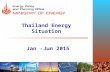 Thailand Energy Situation Jan -Jun 2015.  2012201320142015* Consumption1,9822,0022,0522,090 Production1,0821,0781,0731,033 Import.