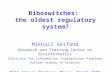 Riboswitches: the oldest regulatory system? Mikhail Gelfand Research and Training Center on Bioinformatics Institute for Information Transmission Problems.