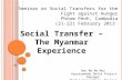 Seminar on Social Transfers for the Fight against Hunger Phnom Penh, Cambodia (21-22) February 2013 Social Transfer – The Myanmar Experience Nan Ma Ma.