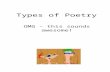 Types of Poetry OMG – this sounds awesome!. Lyric Poems Sonnet Ode Elegy Haiku.