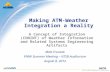 © 2012 The MITRE Corporation. All rights reserved. A Concept of Integration (CONINT) of Weather Information and Related Systems Engineering Artifacts Matt.