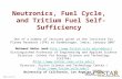 Abdou Lecture 5 Neutronics, Fuel Cycle, and Tritium Fuel Self-Sufficiency One of a number of lectures given at the Institute for Plasma Research (IPR)