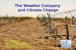 The Weather Company and Climate Change The Weather Company and Climate Change Dr. Jeff Masters Director of Meteorology The Weather Underground .