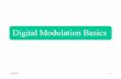 19/09/2015 1 Digital Modulation Basics. 19/09/2015 2 Outline PCM Introduction to digital modulation Relevant modulation schemes Geometric representations.