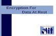 Click to add text Encryption For Data At Rest. State of Michigan Department of Information Technology 2 From Vision to Action 2 Why is data-at-rest encryption.