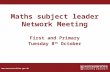 Www.worcestershire.gov.uk Maths subject leader Network Meeting First and Primary Tuesday 8 th October.