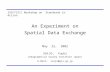 An Experiment on Spatial Data Exchange May 22, 2002 SAIJO, Yuuki (Geographical Survey Institute Japan) E-Mail: saijo@gsi.go.jp ISO/TC211 Workshop on Standards.