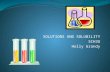SOLUTIONS AND SOLUBILITY SCH3U Holly Grandy. Introduction Solutions are everywhere! Listen to the Soluble SongListen to the Soluble Song!