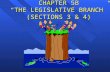 CHAPTER 5B “THE LEGISLATIVE BRANCH” (SECTIONS 3 & 4)