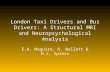 London Taxi Drivers and Bus Drivers: A Structural MRI and Neuropsychological Analysis E.A. Maguire, K. Wollett & H.J. Spiers.