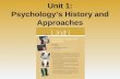 Unit 1: Psychology’s History and Approaches. Unit 01 - Overview Psychology’s History? Psychology’s Big Issues and Approaches Careers in Psychology Click.