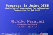 Progress in Joint OSSE Simulation of observation for calibration Preparation for DWL OSSE Michiko Masutani NOAA/NWS/NCEP/EMC JCSDA, Wyle IS 1.