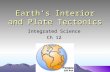 Earth’s Interior and Plate Tectonics Integrated Science Ch 12.