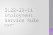 5122-29-11 Employment Service Rule Mindy Vance OhioMHAS.