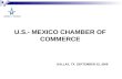 U.S.- MEXICO CHAMBER OF COMMERCE DALLAS, TX SEPTEMBER 23, 2008.