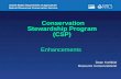 Conservation Stewardship Program (CSP) Dean Krehbiel Resource Conservationist Enhancements.