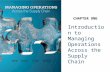Introduction to Managing Operations Across the Supply Chain CHAPTER ONE.