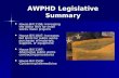 AWPHD Legislative Summary House Bill 1196: Increasing the dollar limit for small works roster projects House Bill 1847: Increases bid limits for public.