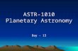 ASTR-1010 Planetary Astronomy Day - 15. ClassAction Stuff Gravity Stuff Splash page warm up.