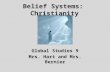 Belief Systems: Christianity Global Studies 9 Mrs. Hart and Mrs. Bernier.