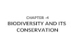 CHAPTER -4 BIODIVERSITY AND ITS CONSERVATION. BIODIVERSITY  Biodiversity is the variety of life on earth and its myriad of processes.  It includes all.