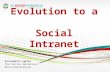 Evolution to a Social Intranet Elizabeth Lupfer The Social Workplace @socialworkplace.