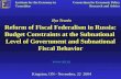 Reform of Fiscal Federalism in Russia: Budget Constraints at the Subnational Level of Government and Subnational Fiscal Behavior Kingston, ON - November,