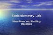 Stoichiometry Lab Mass-Mass and Limiting Reactant.