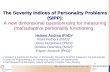 The Severity Indices of Personality Problems (SIPP): The Severity Indices of Personality Problems (SIPP): A new dimensional questionnaire for measuring.