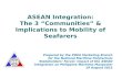ASEAN Integration: The 3 “Communities” & Implications to Mobility of Seafarers Prepared by the POEA Marketing Branch for the National Maritime Polytechnic.