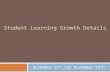 Student Learning Growth Details November 27 th and November 29th.