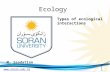 Www.soran.edu.iq Ecology M. Saadatian Types of ecological interactions 1.
