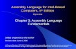 Assembly Language for Intel-Based Computers, 5 th Edition Chapter 3: Assembly Language Fundamentals (c) Pearson Education, 2006-2007. All rights reserved.