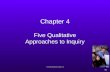 Creswell Qualitative Inquiry 2e 4.1 Chapter 4 Five Qualitative Approaches to Inquiry.