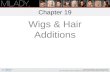 Wigs & Hair Additions Chapter 19. Learning Objectives Understand why cosmetologists should study wigs and hair additions. Explain the differences between.