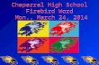 Chaparral High School Firebird Word Mon., March 24, 2014.