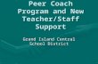 Peer Coach Program and New Teacher/Staff Support Grand Island Central School District.