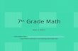7 th Grade Math Week of 9/22/14 Information from : //net.cmsdnet.net/schools/math/sld005.htm .