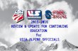 2015-2016 REVIEW & UPDATE FOR CONTINUING EDUCATION for USSA ALPINE OFFICIALS.