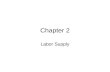 Chapter 2 Labor Supply. Measurement and Definition Labor force (LF) is given by participant either employed (E) and unemployed (U), so LF = E + U. Labor.