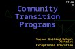 Community Transition Programs Tucson Unified School District Exceptional Education Slide 1.