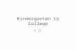 Kindergarten to College. The concept: Kindergarten to College: Outreach UC Berkeley in the Schools Partnering with communities and schools to support.