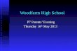 Woodfarm High School P7 Parents’ Evening Thursday 16 th May 2013.