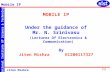 National Institute Of Science & Technology Mobile IP Jiten Mishra (EC200117327) [1] MOBILE IP Under the guidance of Mr. N. Srinivasu By Jiten Mishra EC200117327.