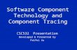 Software Component Technology and Component Tracing CSC532 Presentation Developed & Presented by Feifei Xu.